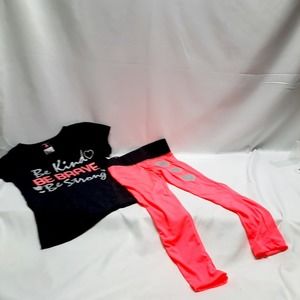 NWT Diva Be Kind Be Brave Be Strong Top & pant set Medium 7/8